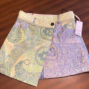 Iridescent Jacquard Mini Skirt by Italian Luxury brand Forte Forte Size 0